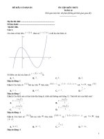 Đề ôn tập môn toán có đáp án lớp 12 (100)