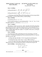 Đề thi thử môn Toán vào lớp 10 năm 2023-2024 có đáp án (Lần 1) - Phòng GD&ĐT Thái Hòa