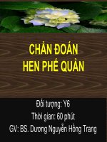 Chẩn đoán hen phế quản