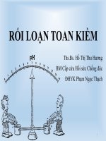 Rối loạn kiềm toan
