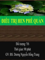 Điều trị hen phế quản