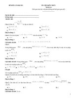 Đề ôn tập kiến thức toán 12 thpt có đáp án (1000)