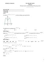 Đề ôn tập kiến thức toán 12 thpt có đáp án (791)