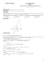 Đề ôn tập môn toán có đáp án lớp 12 (309)