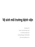 Ve sinh moi truong benh vien