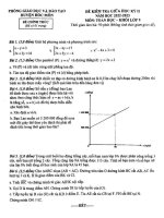 Đề thi giữa học kì 2 môn Toán lớp 9 năm 2022-2023 - Phòng GD&ĐT Hóc Môn
