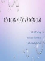 03  rối loạn nước và điện giải