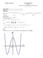 Đề ôn tập môn toán có đáp án lớp 12 (506)