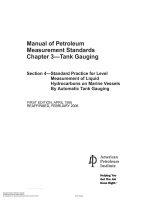 Api mpms 3 4 1995 (2006) (american petroleum institute)