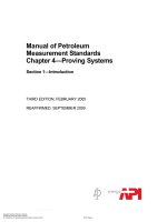 Api mpms 4 1 2005 (2009) (american petroleum institute)