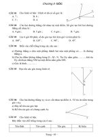 Cau hoi theo chuan kien thuc ky nang hinh hoc 6chuong ii