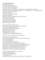 Bài tập có đáp án về quy luật di truyền, mỗi gen trên một nhiễm sắc thể thường lớp 12 phần 1