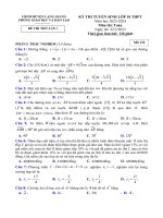 Đề thi tuyển sinh vào 10 môn Toán năm 2023-2024 có đáp án - Phòng GD&ĐT huyện Lạng Giang