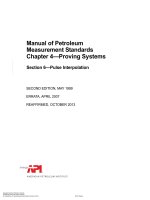 Api mpms 4 6 1999 (2013) (american petroleum institute)