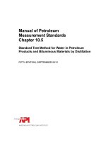 Api mpms 10 5 2013 (american petroleum institute)