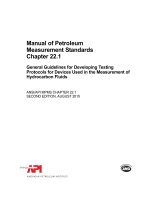 Api mpms 22 1 2015 (american petroleum institute)