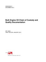 Api api 1525a 2012 (2013) (american petroleum institute)