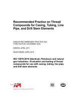 Ansi api rp 5a3 2009 (2015) (american petroleum institute)