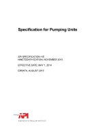 Api spec 11e 2013 (2015) (american petroleum institute)