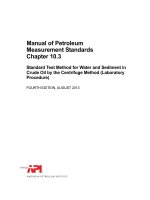 Api mpms 10 3 2013 (american petroleum institute)