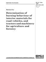 Bsi bs au 169a 1992 (1999) iso 3795 1989