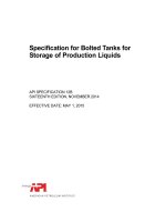 Api spec 12b 2014 (american petroleum institute)