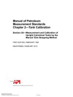 Api mpms 2 2a 1995 (2012) (american petroleum institute)