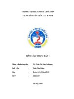 Báo Cáo Thực tập  -  Nghiệp Vụ Cung Ứng Dịch Vụ Du Lịch & Lữ Hành Công Ty Tại Công Ty Cổ Phần Quản Lý Điểm Đến Châu Á Asia Dmc (Gotadi)