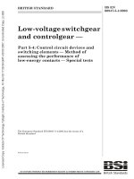 Bsi bs en 60947 5 4 2003