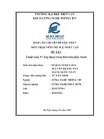 Báo cáo chuyên đề học phần môn nhập môn trí tuệ nhân tạo đề tài thuật toán a ứng dụng trong bài toán ghép tranh