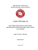Hoạt động phái sinh tại ngân hàng thương mại cổ phần quân đội thực trạng và giải pháp (1)