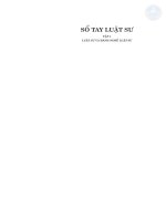 Sổ tay Luật sư (Tập 1)
