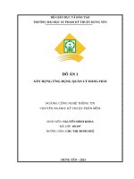 Đồ án 1 Đề tài Xây dựng ứng dụng quản lý hàng hoá C Sharp Console