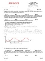 Đề thi thử môn vật lí 12 (84)