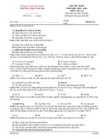 Đề Thi Thử Môn Vật Lí 12 (60).Docx