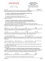 Đề Thi Thử Môn Vật Lí 12 (61).Docx