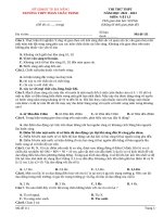Đề thi thử thpt môn vật lí (59)
