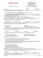 Đề thi thử môn vật lí 12 (85)