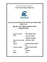 Báo cáo chuyên đề học phần lập trình web nâng cao đề tài xây dựng website bán smartphone