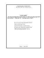 Sáng kiến kinh nghiệm thpt áp dụng kĩ thuật phòng tranh nâng cao hiệu quả giảng dạy bài 6 “axit nucleic” – sinh học 10 – chương trình cơ bản