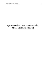 Quan điểm của chủ nghĩa mác về con người
