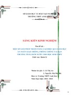 Sáng kiến kinh nghiệm thpt  một số kinh nghiệm phát hiện và bồi dưỡng học sinh giỏi môn ngữ văn ở những trường thpt có chất lượng đầu vào thấp