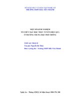 Sáng kiến kinh nghiệm thpt  một số kinh nghiệm tổ chức dạy học trực tuyến hiệu quả ở trường trung học phổ thông