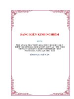 Sáng kiến kinh nghiệm thpt  một số giải pháp triển khai thực hiện hiệu quả kiểm tra đánh giá định kì môn  ngữ văn thpt theo thông tư 26