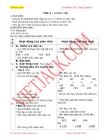 Giáo án Toán lớp 3 bài Luyện tập trang 6 mới, chuẩn nhất