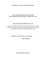 KHKT hành vi, CẨM NANG HỖ TRỢ HỌC SINH THCS TRONG VIỆC LỰA CHỌN TỔ HỢP MÔN HỌC PHÙ HỢP ĐĂNG KÝ VÀO TRƯỜNG THPT THEO CHƯƠNG TRÌNH GDPT 2018