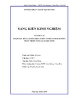 Sáng kiến kinh nghiệm thpt soạn dạy bài clo hóa học 10 ban cơ bản theo hướng phát triển năng lực học sinh