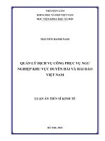 (Luận Án Tiến Sĩ) Quản Lý Dịch Vụ Công Phục Vụ Ngư Nghiệp Khu Vực Duyên Hải Và Hải Đảo Việt Nam.pdf
