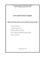 Sáng kiến kinh nghiệm một số dạng bài tập về muối ngậm nước