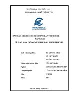 Báo cáo chuyên đề học phần lập trình web nâng cao đề tài xây dựng website bán smartphone
